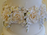 Wedding Cakes Gwynedd north wales Handcrafted sugar flowers