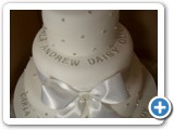 Wedding Cakes Gwynedd north wales, abersoch - whitesilver4tier-2